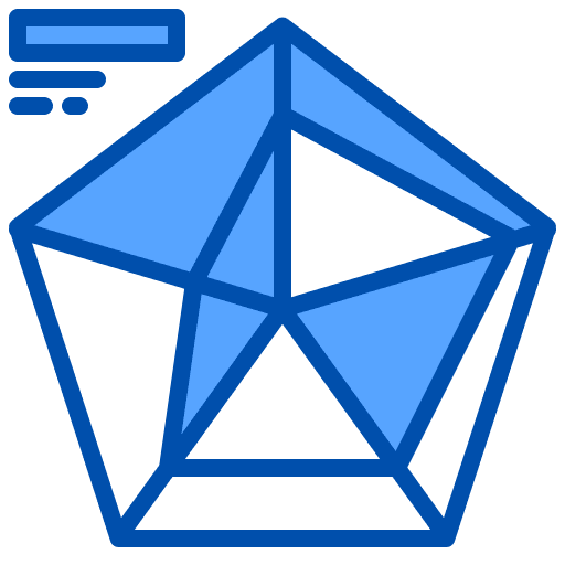 Pentagon data pentagons pentagon icon