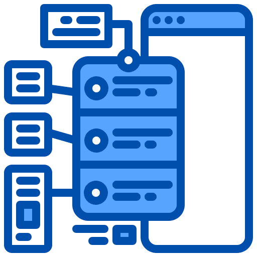 Server analytics website server icon