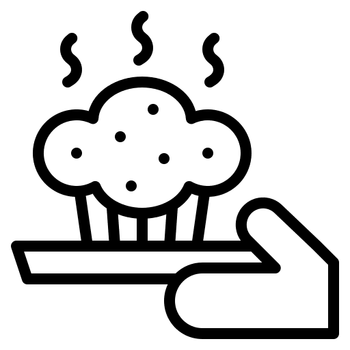 Baking food and restaurant sweet baking icon