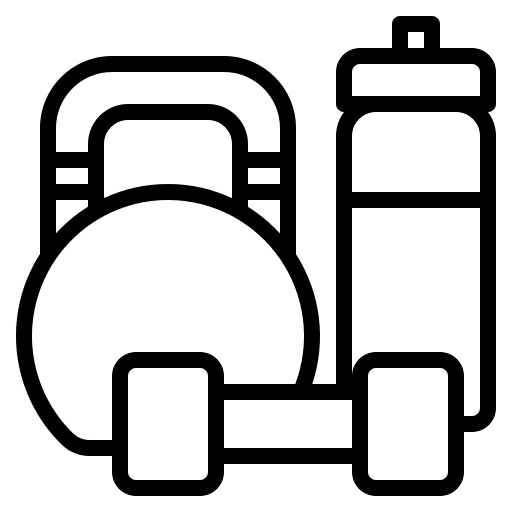 Gym training fitness weightlifting icon