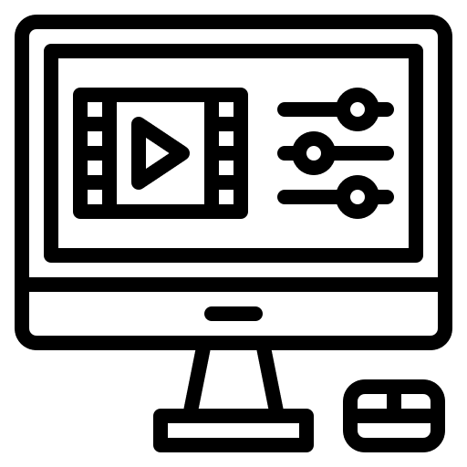 Video editing video video editing play button icon