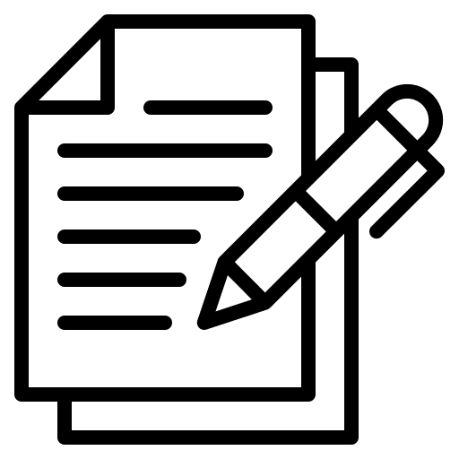 Writing write paper writing icon