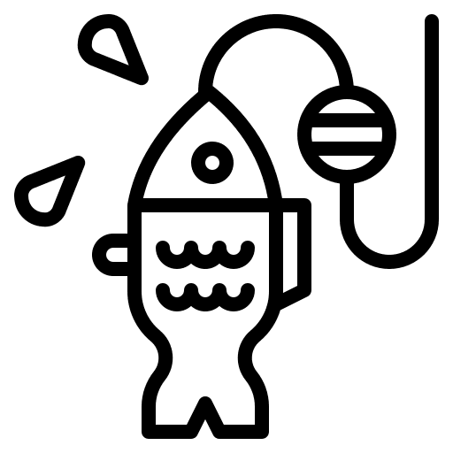 Fishing nature fisher hobbies and free time icon