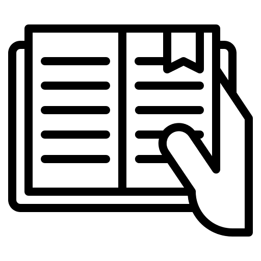 Reading literature reading hobbies icon