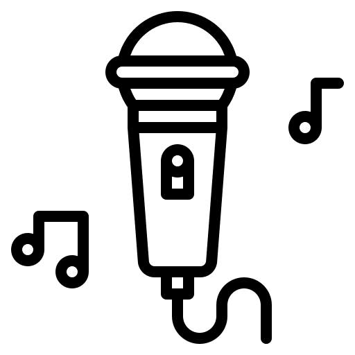 Sing hobby hobbies and free time music icon