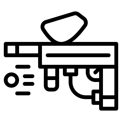 Paintball weapon hobbies sports and competition icon