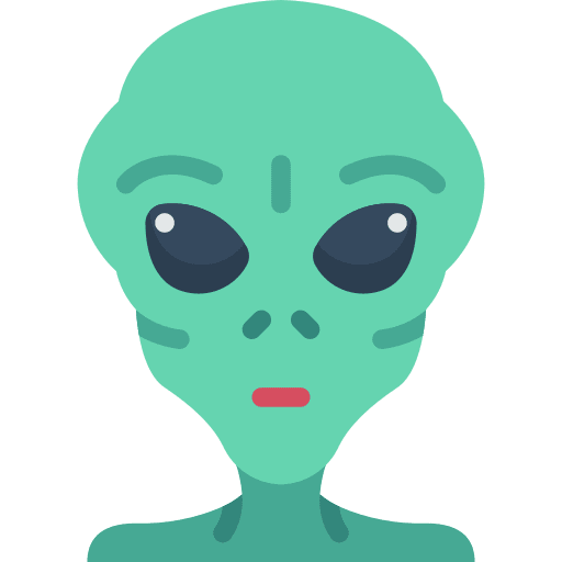 Alien space extraterrestrial aliens icon