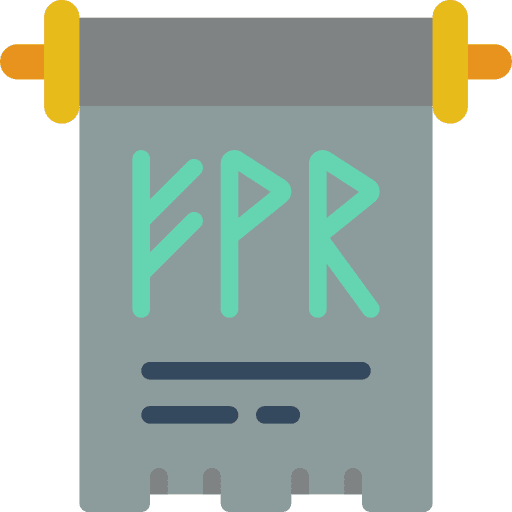 Scroll magic scroll paper icon