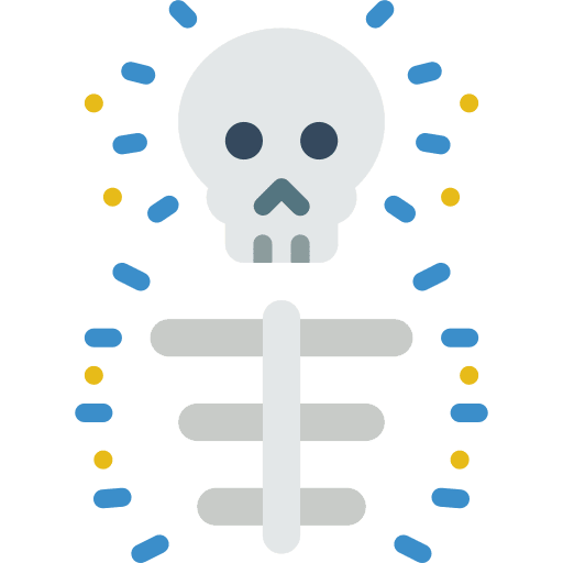 Skeleton magic body anatomy icon