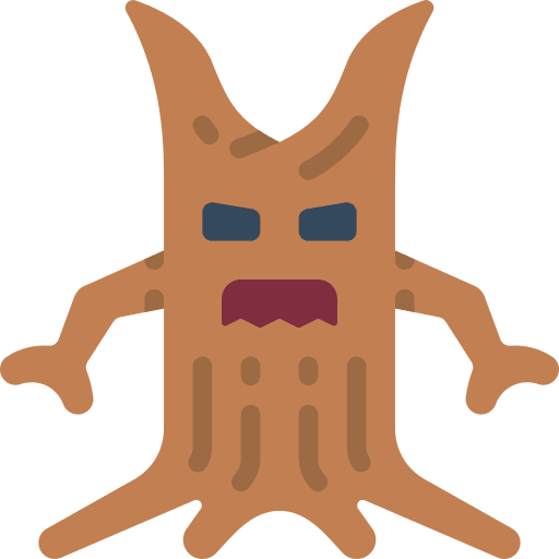 Tree halloween evil nature icon