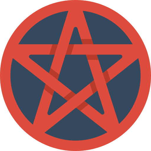 Pentagon pentagon halloween pentangle icon