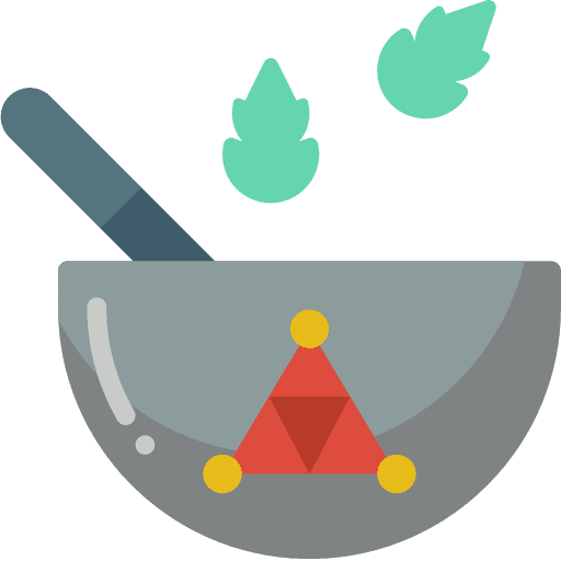 Pestle grind mixing halloween icon