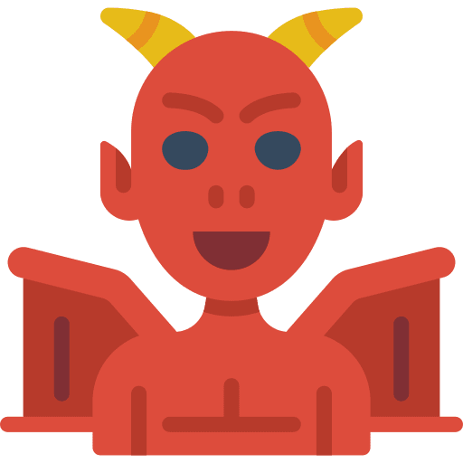 Demon terror halloween horror icon