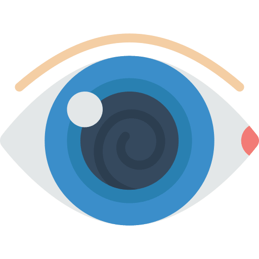 Eye psychology spiral entertainment icon