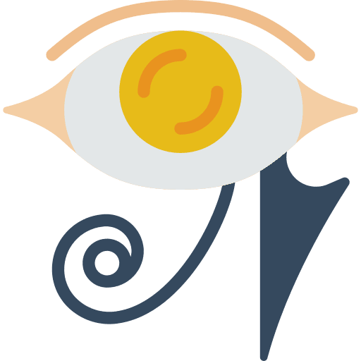 Eye symbol pagan god icon