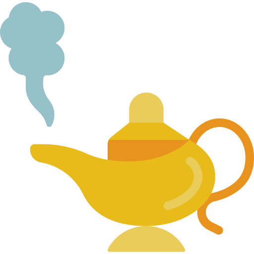 Lamp magic lamp arabia genie icon