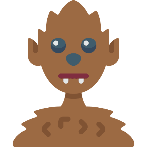 Wolf horror scary halloween icon