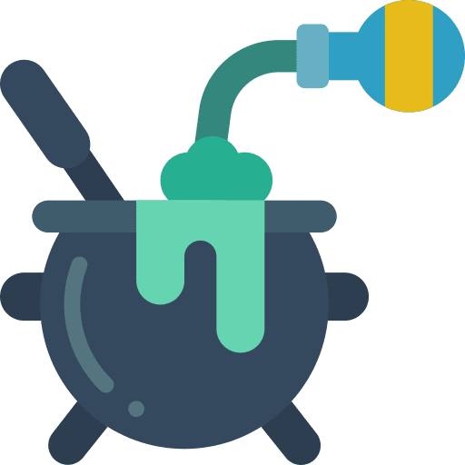 Cauldron cook halloween potion icon