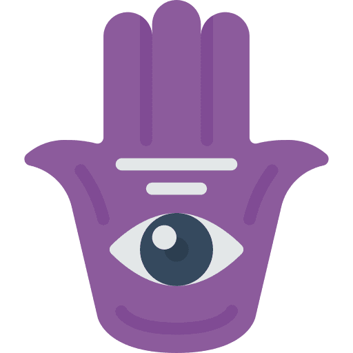 Hamsa faith religion hand icon