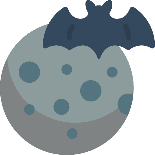 Moon bat terror moon icon