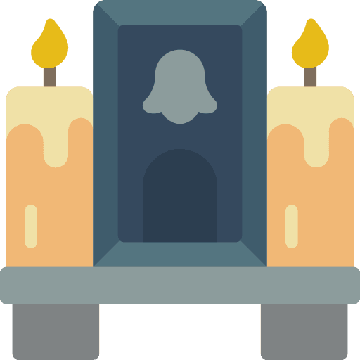 Shrine cultures spirituality candle icon
