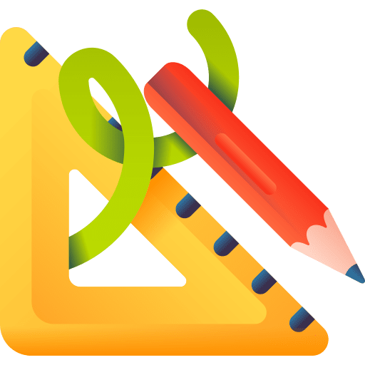 Ruler fashion tool sewing icon