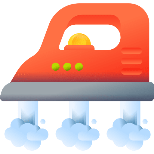 Steam iron fashion laundry iron icon