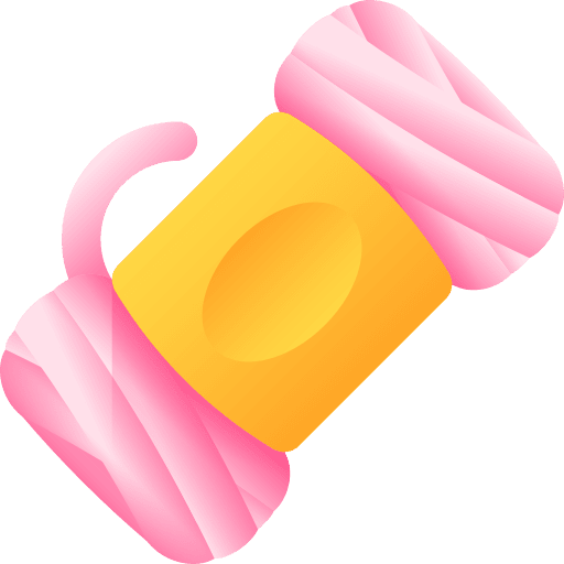 Wool thread wool ball knit icon