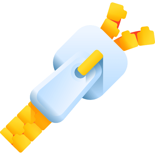 Zip tools and utensils tool stylish icon