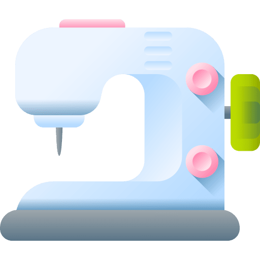 Sewing machine electronics thread tailoring icon
