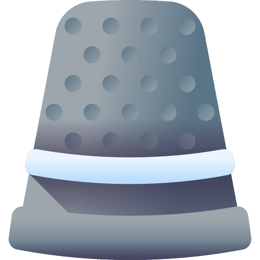 Thimble tools and utensils thimble needle protector icon