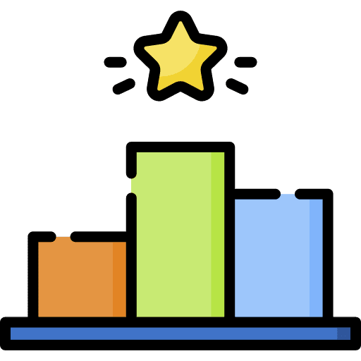 Podium outstanding games winners icon