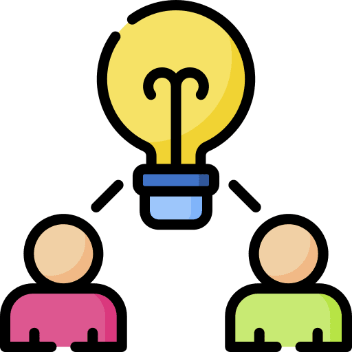 Brainstorm light bulb think idea icon