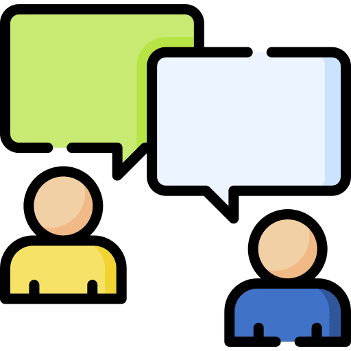 Chat speak speech bubble dialog icon