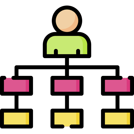 Organization chart user order organization chart icon