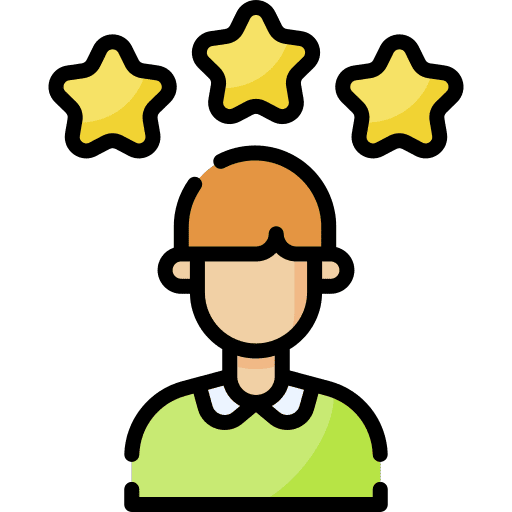 Rate feedback user happy client icon