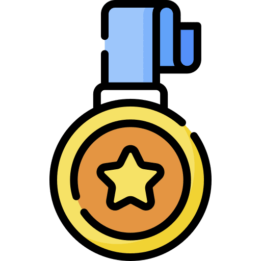 Award medal insignia badge icon