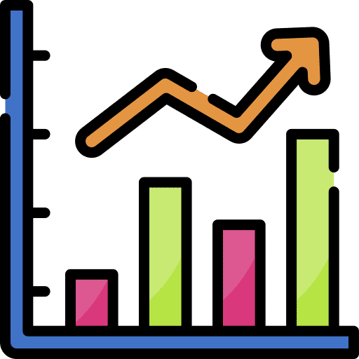 Bar chart graphic profit bar chart icon