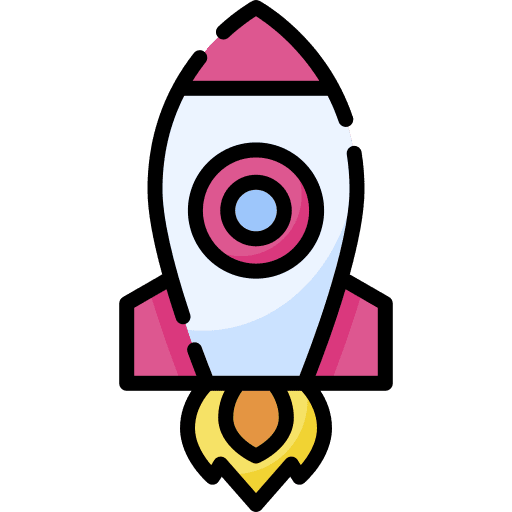 Startup space ship launch transportation launch icon