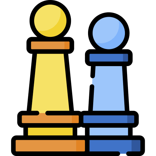 Strategy chess game chess piece icon