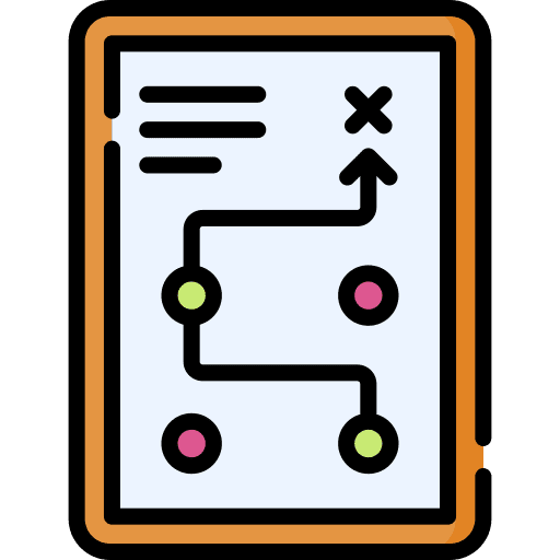Strategy plan tactic business and finance icon