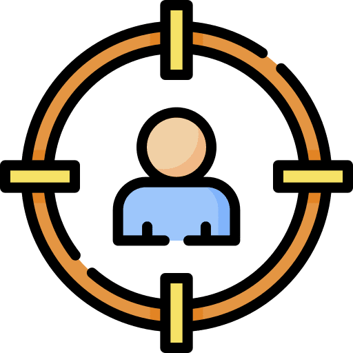 Target user marketing advertising icon
