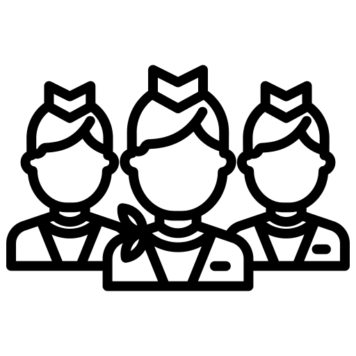Crew airline crew member icon