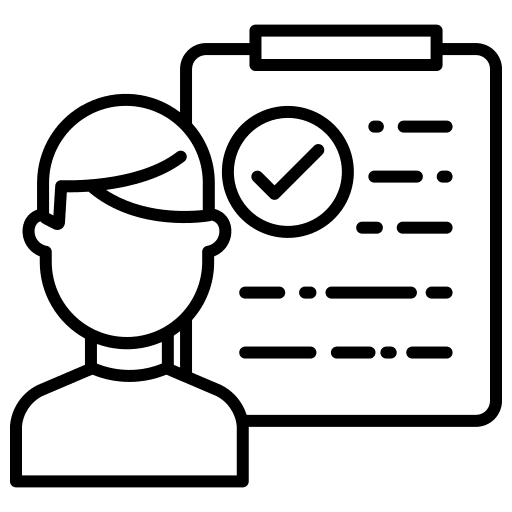 Immigration approved check correct icon