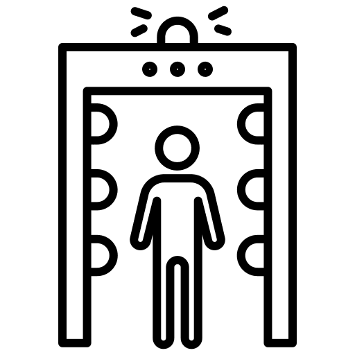 Security travel humanpictos airport icon