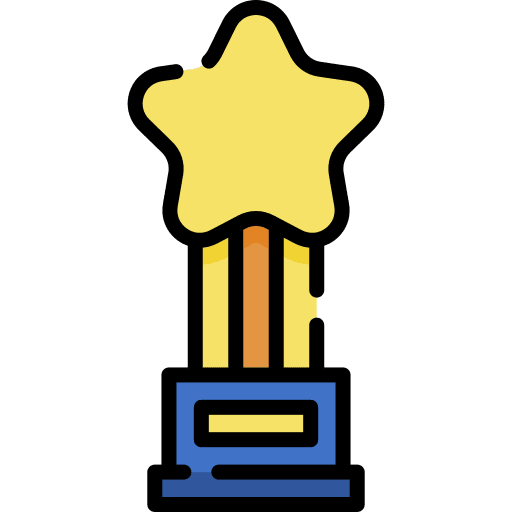 Trophy winner winning prize icon
