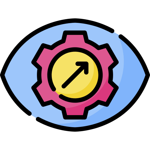 Vision cogwheel settings target icon