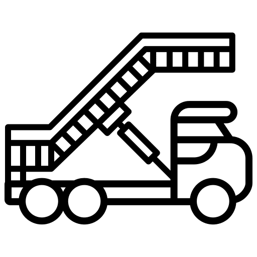 Gangway aeroplane ladder airport icon