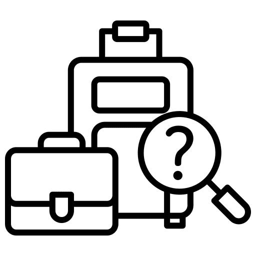 Luggage bag luggage travel icon