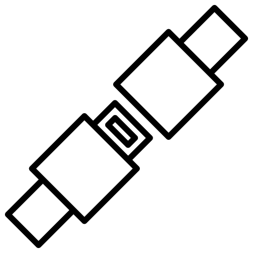 Seat belt airplane flying security safety icon